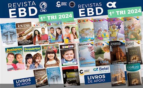 Todas Revistas EBD – 1º Trimestre2024 em PDF 